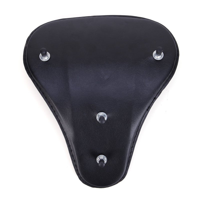 MISS MOLY Motorcycle 13" Cushion Softail Spring Bracket Seat for Harley Suzuki Yamaha Bobber-Black - Image 4